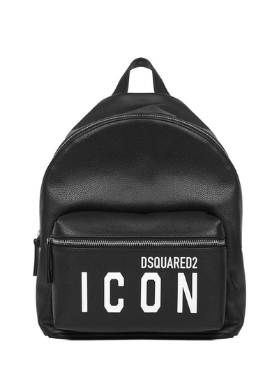 Dsquared2 Backpack In Nero/bianco