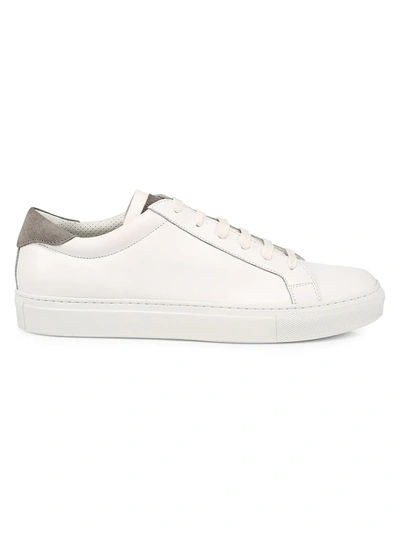 To Boot New York Pacer Suede Runner Sneakers In Bianco/ Cemento