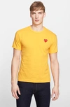 Comme Des Garçons Cotton Jersey T-shirt In Yellow
