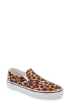 Vans Leopard Slip-on Sneaker In Leopard Black/ True White