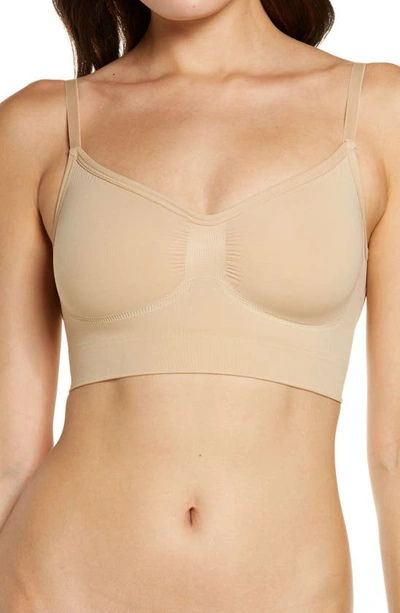 Skims Sculpting Low Back Bralette In Clay