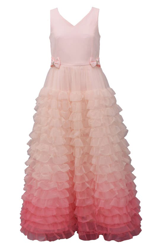 Iris & Ivy Kids' Tiered Ombre Ballgown In Pink | ModeSens