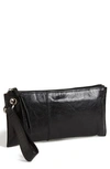 Hobo 'vida' Leather Clutch In Black