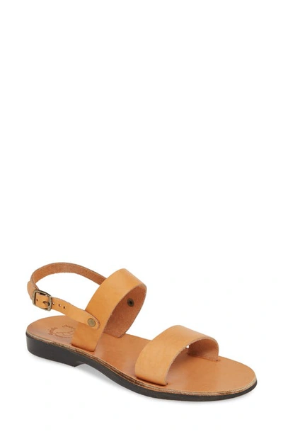 Jerusalem Sandals Ziv Sandal In Tan Leather