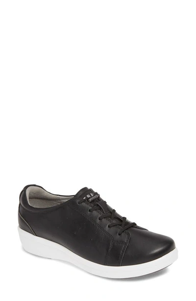 Alegria Cliq Sneaker In Black Leather