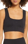 Free People Fp Movement Karma Square Neck Sports Bra In Black
