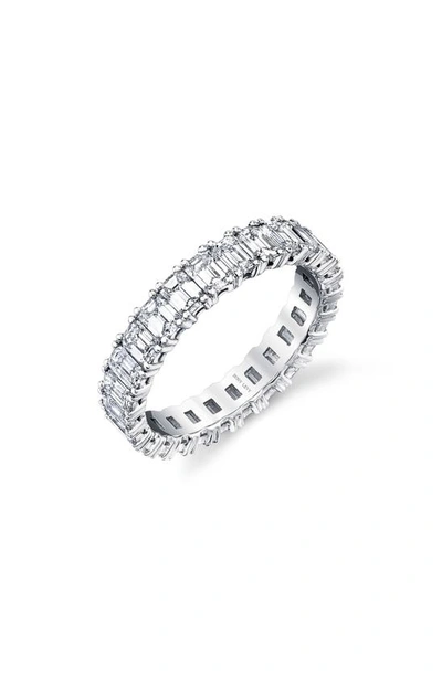 Bony Levy Emerald Cut Diamond Eternity Ring In White Gold