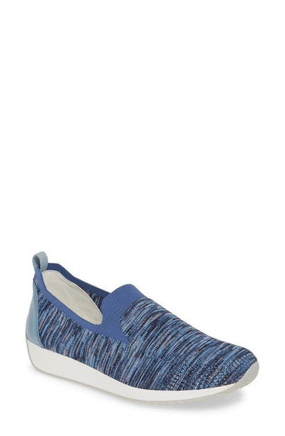 Ara Leena Sneaker In Sky Woven Fabric