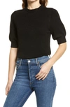 Halogenr Halogen Stripe Rib Sweater In Black