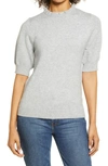Halogenr Halogen Stripe Rib Sweater In Grey Heather