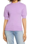 Halogenr Halogen Stripe Rib Sweater In Purple Spectre
