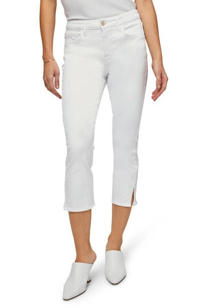 Jen7 Capri Skinny Jeans With Split Hem In White