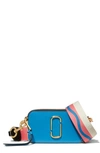 The Marc Jacobs The Snapshot Coated Leather Camera Bag In Malibu Multi Use