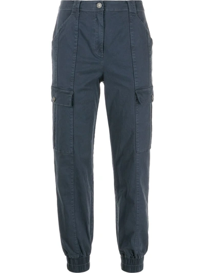 Cinq À Sept Skinny Kelly Cargo Trousers In Navy