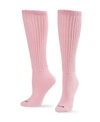 Hue Women's Slouch Crew Sock In Rose Pink