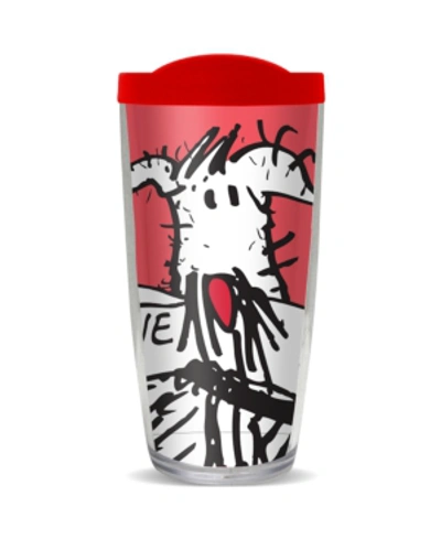 Freeheart Cartoon Dog 16-oz. Travel Tumbler With Black Lid By Jason Naylor In Love You Dog