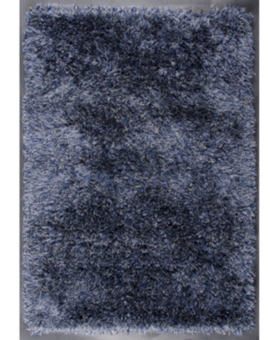 Luxacor Milan Mil-02 5'3" X 7'9" Area Rug In Blue/gray