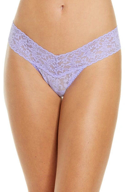 Hanky Panky Occasions Low Rise Thong In Lilac Bloom