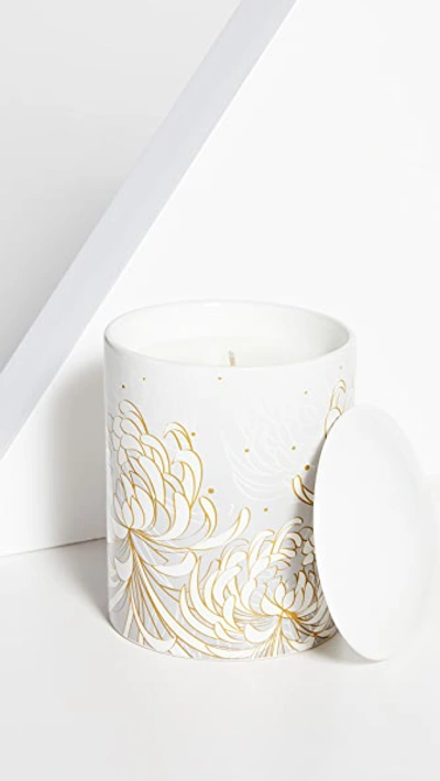 L'or De Seraphine Large Aurora Candle In Almond/orchid
