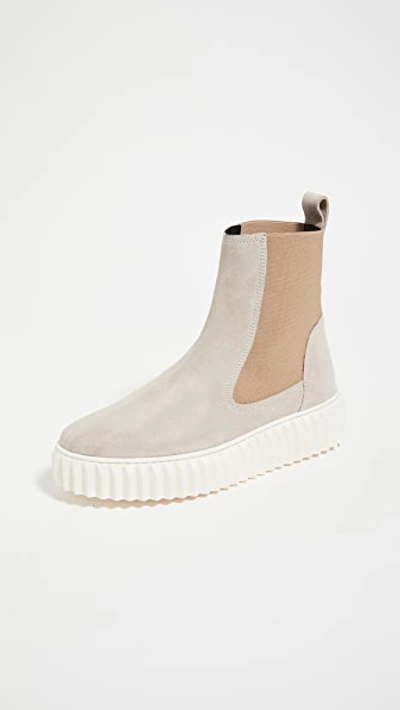 Voile Blanche Beth Chelsea Boots In Ivory