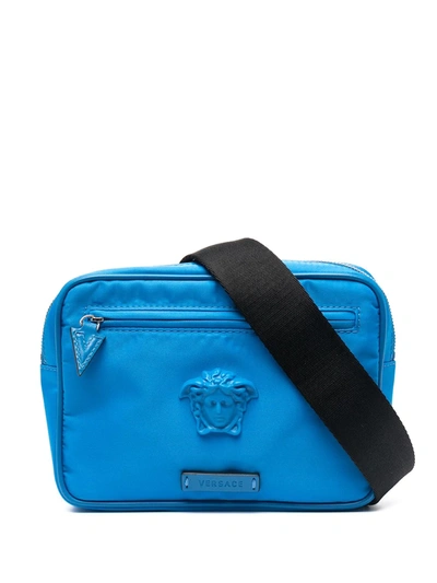 Versace Cobalt Blue Medusa Belt Bag