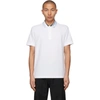 Burberry Edney Logo Collar Short Sleeve Pique Polo In White