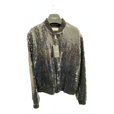 Pre-owned Saint Laurent Glitter Jacket In Metallic