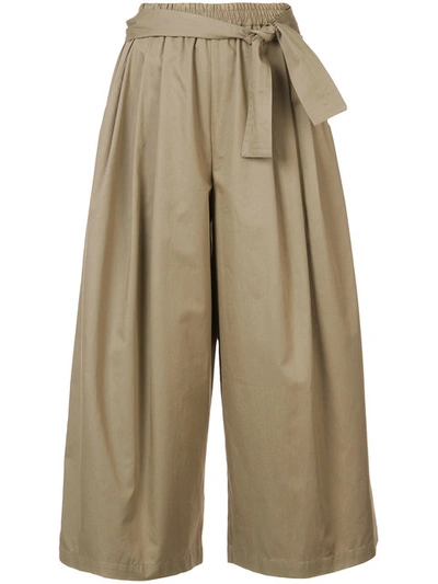 Tome Cropped Palazzo Pants - Nude & Neutrals
