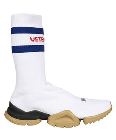 Vetements Classic Logo Sock Runners Sneakers In White