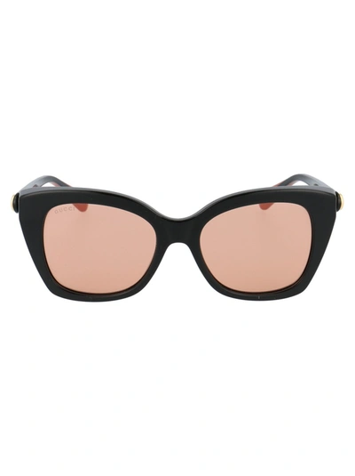 Gucci Orange (solid Blush) Cat Eye Ladies Sunglasses Gg0921s 003 55 In Neutrals