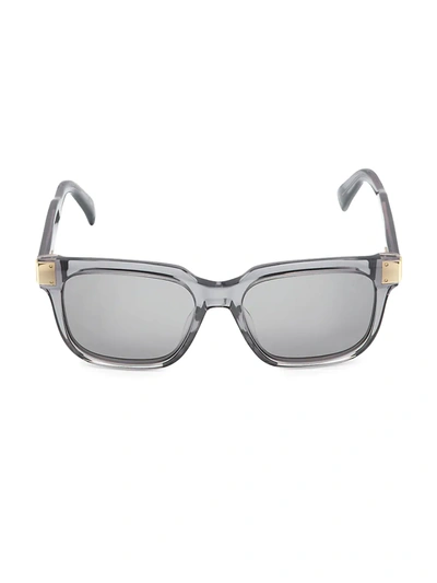 Dunhill 54mm Rectangular Sunglasses In 004 Grey Grey Grey