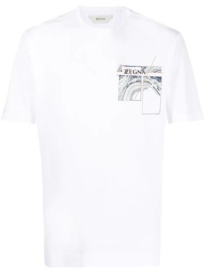 Z Zegna Z-zegna Cotton Short-sleeve T-shirt In White