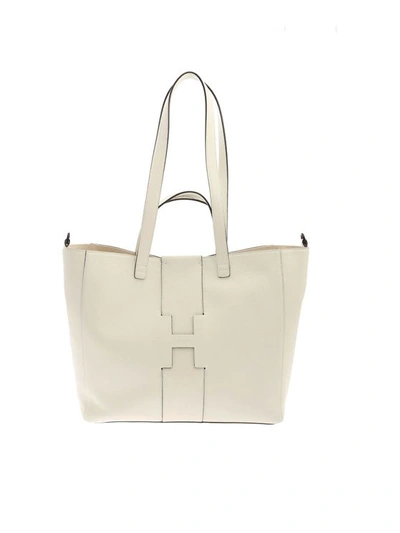 Hogan Large Shopper Bag In White