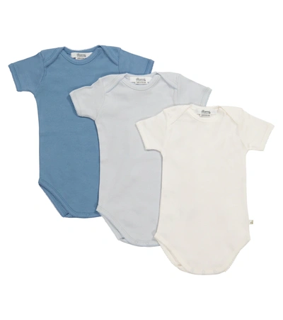 Bonpoint Baby Set Of 3 Cotton Bodysuits In White