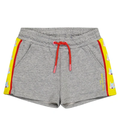 Marc Jacobs Teen Graphic-print Cotton Shorts In Grey
