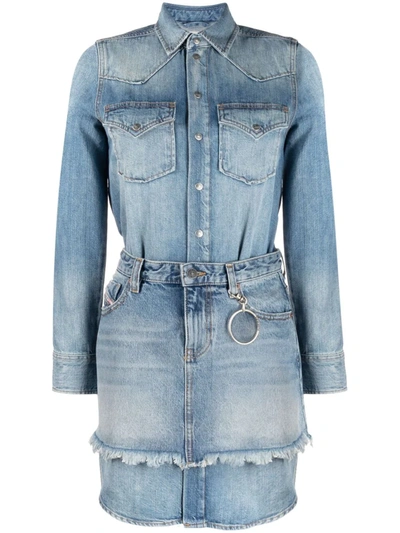 Diesel Denim Dress In Light Blue | ModeSens