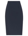 Max Mara Knee Length Skirts In Dark Blue