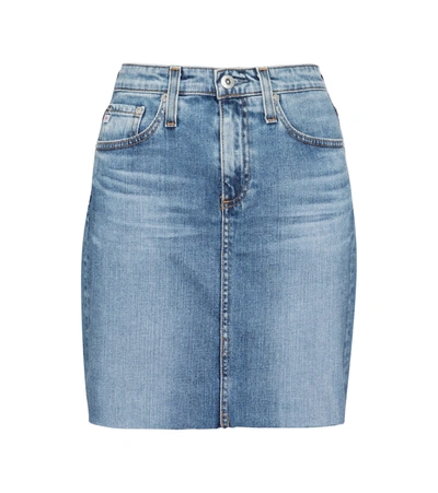 Ag Erin High-rise Denim Miniskirt In Starlet