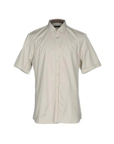 Belstaff Solid Color Shirt In Light Grey