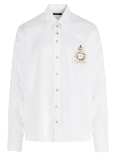 Dolce & Gabbana Sacred Heart Shirt In White