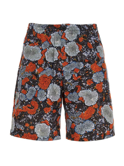 Mcq By Alexander Mcqueen Short Albion Mcq Bermuda Shorts In Printed Cotton Blend In Multicolour