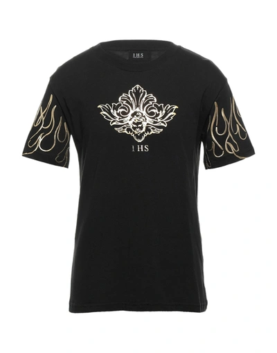 Ihs Printed Cotton T-shirt In Black