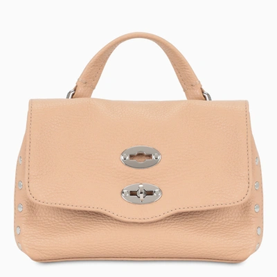 Zanellato Postina Daily Baby Bag In Sandstone Grained Leather In Beige