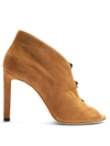 Jimmy Choo Lorna 100mm Suede Ankle Boots In Tan