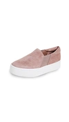 Vince Warren Platform Sneaker In Hydrangea Pink Suede