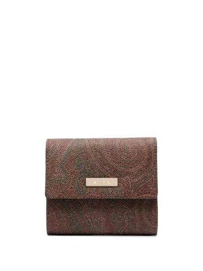 Etro Paisley-print Purse In Brown