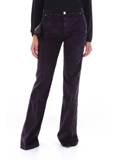 Jacob Cohen Women's Purple Viscose Pants