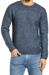 Schott Rolled Collar Sweater In Navy
