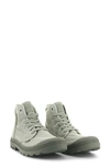 Palladium Pampa Hi Canvas Boot In Eucalyptus/ Aluminium