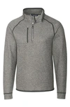 Cutter & Buck Men's Big And Tall Mainsail Half Zip Sweater In Gray